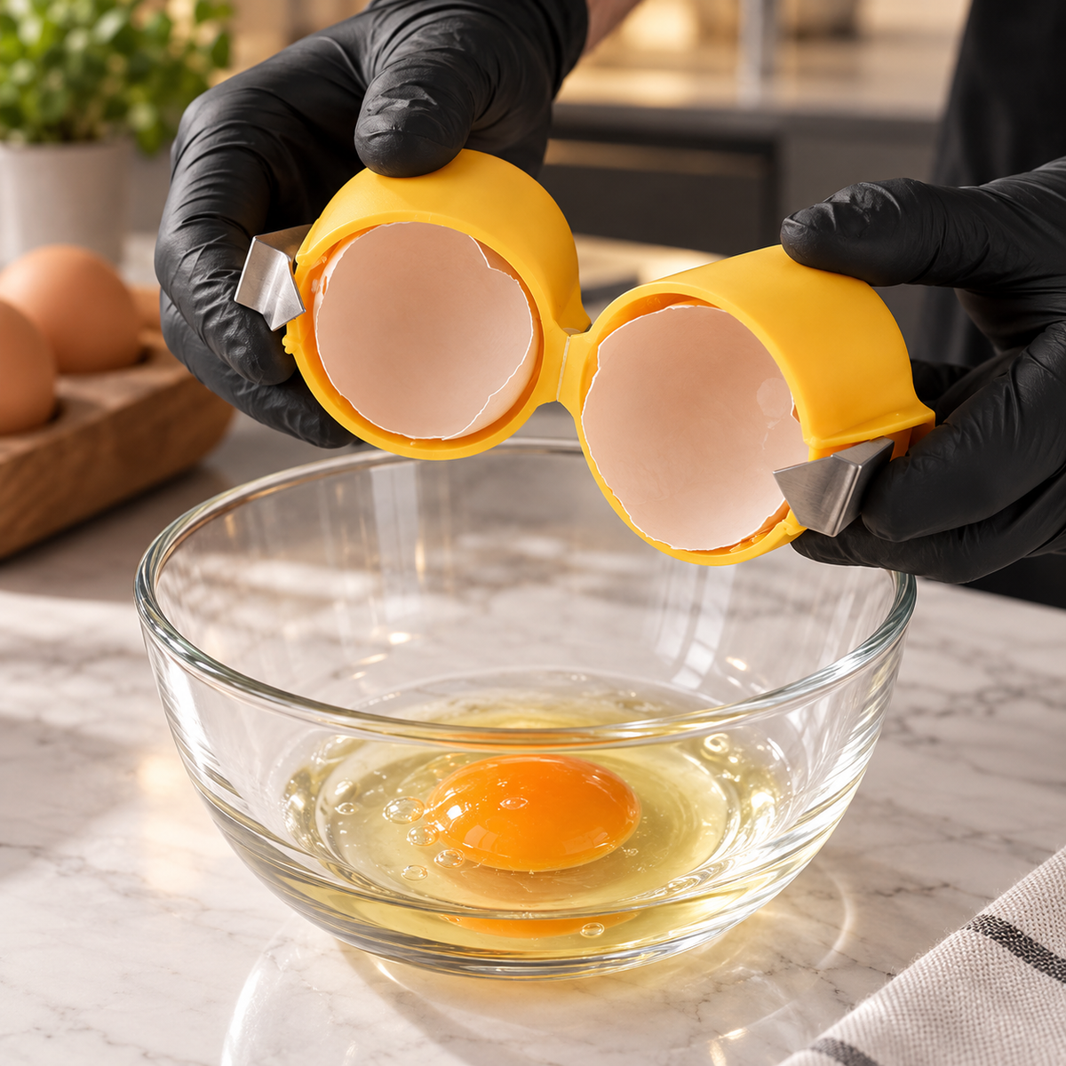Egg Shell Opener – Easy Egg Cracker Tool for Cooking & Baking