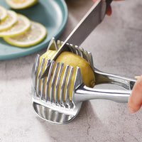Stainless Steel Tomato Slicer & Cutting Guide
