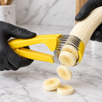 Stainless Steel Banana Slicer – Quick & Easy Fruit Cutting Tool