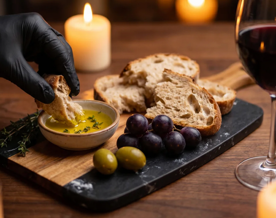Black Marble Charcuterie Board