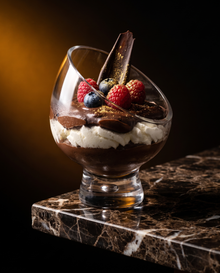 Elegant Diagonal Glass Dessert Bowl