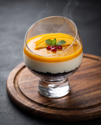 Elegant Diagonal Glass Dessert Bowl