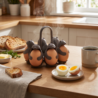Bear-Shaped Egg Boiler & Holder