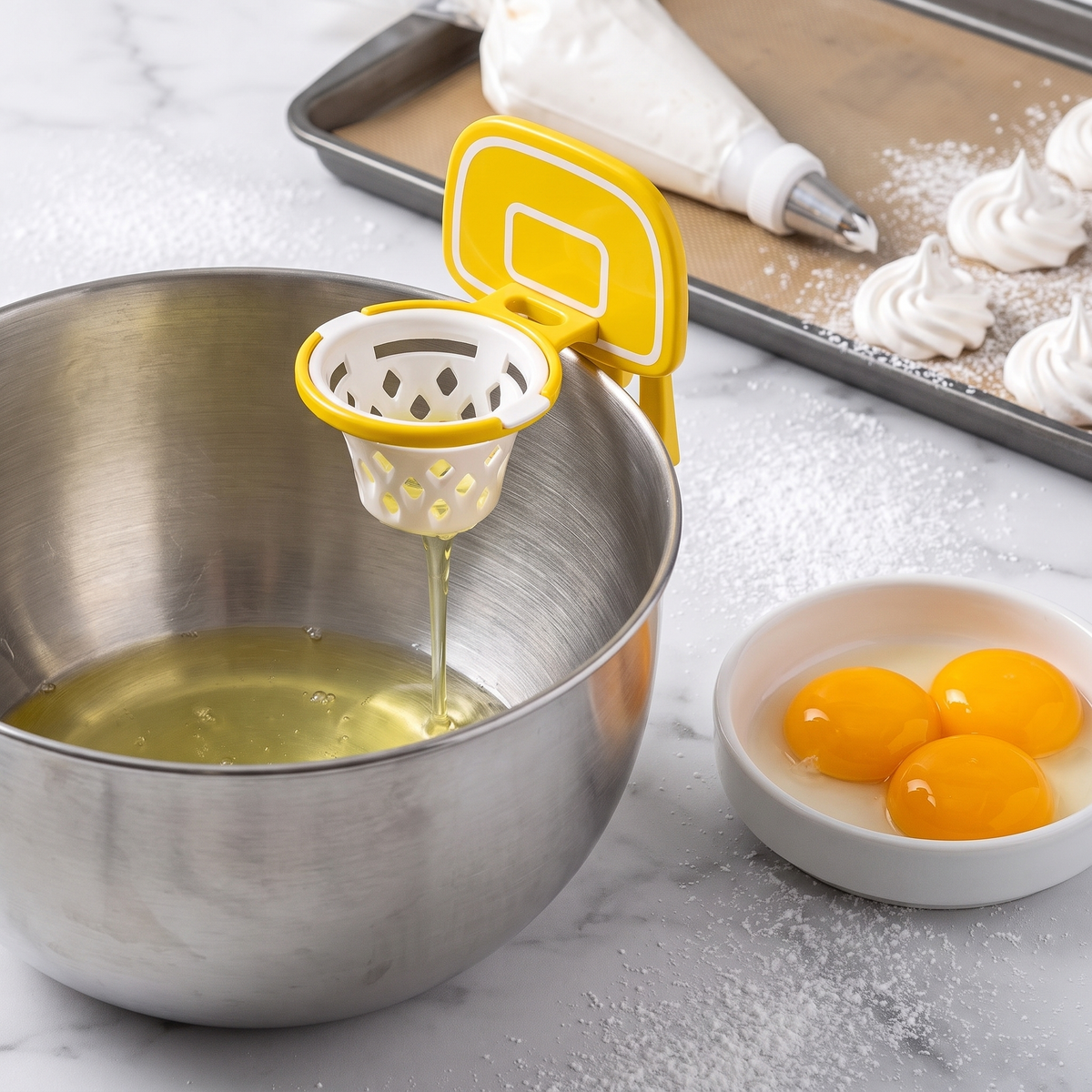 Basketball Hoop Egg Separator