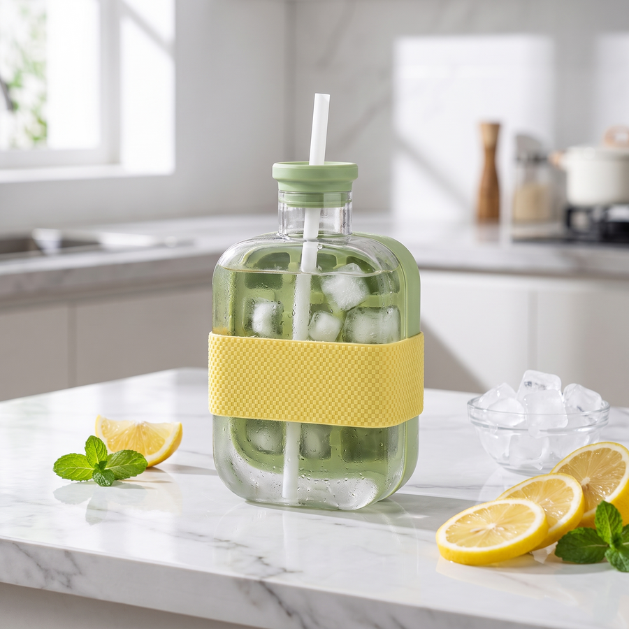 2-in-1 Press & Release Ice Maker Cup