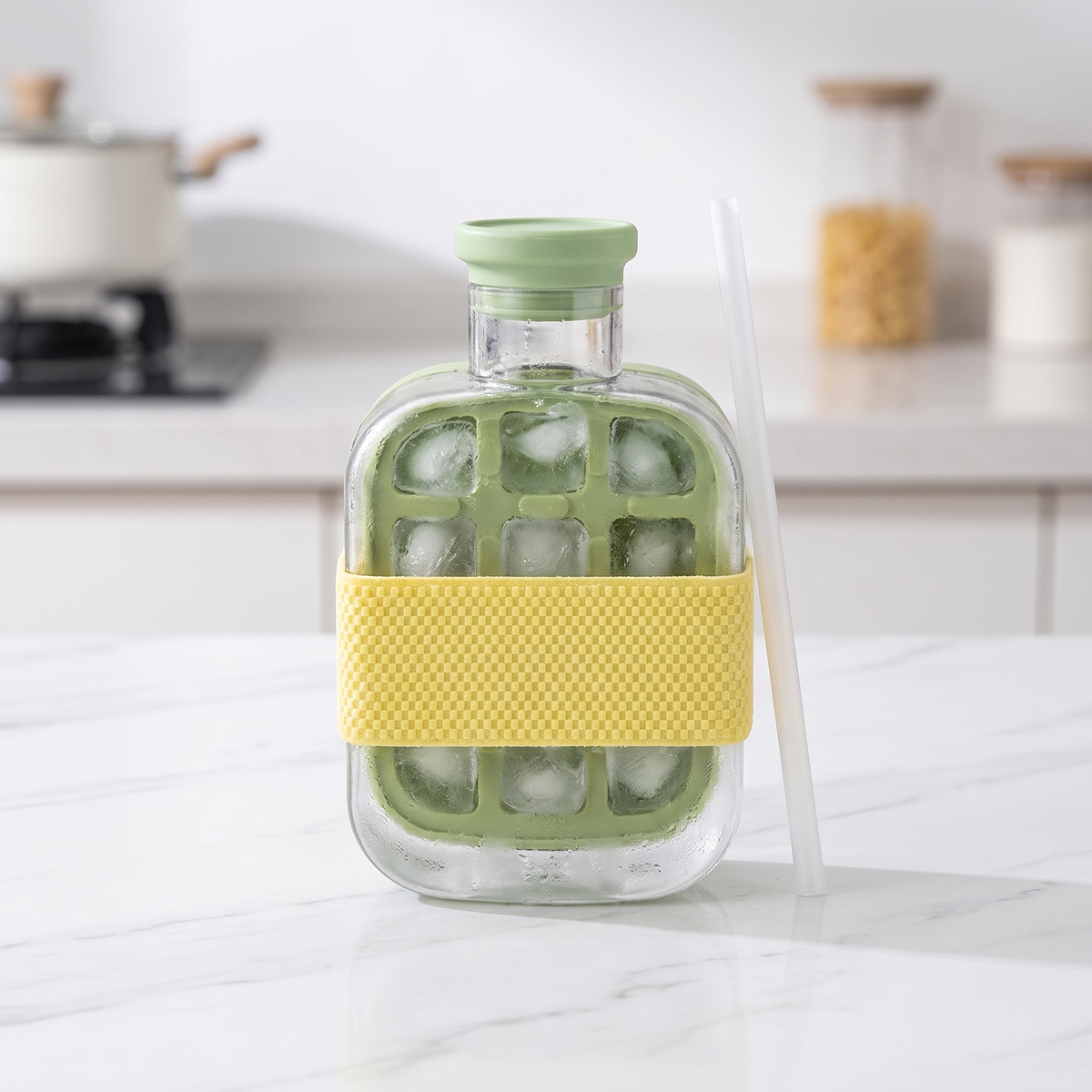 2-in-1 Press & Release Ice Maker Cup