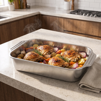 RoastPro Stainless Roasting Pan