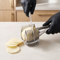 Stainless Steel Tomato Slicer & Cutting Guide
